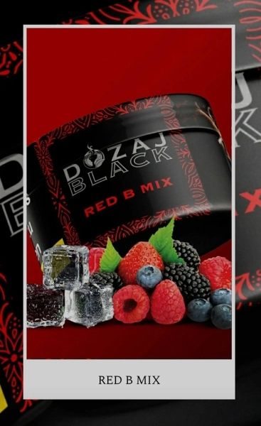 Dozaj Black Shisha Tabak 25g - Red B Mix